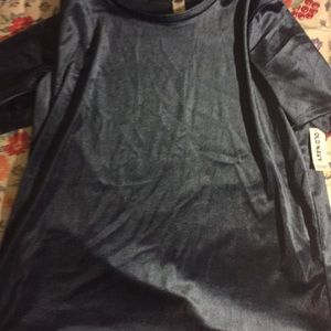 Blue velvet shirt  large